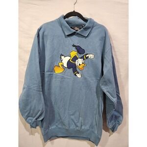 Vintage‎ Disney Originals Oversized Donald Duck Combed Cotton Embroidered Small